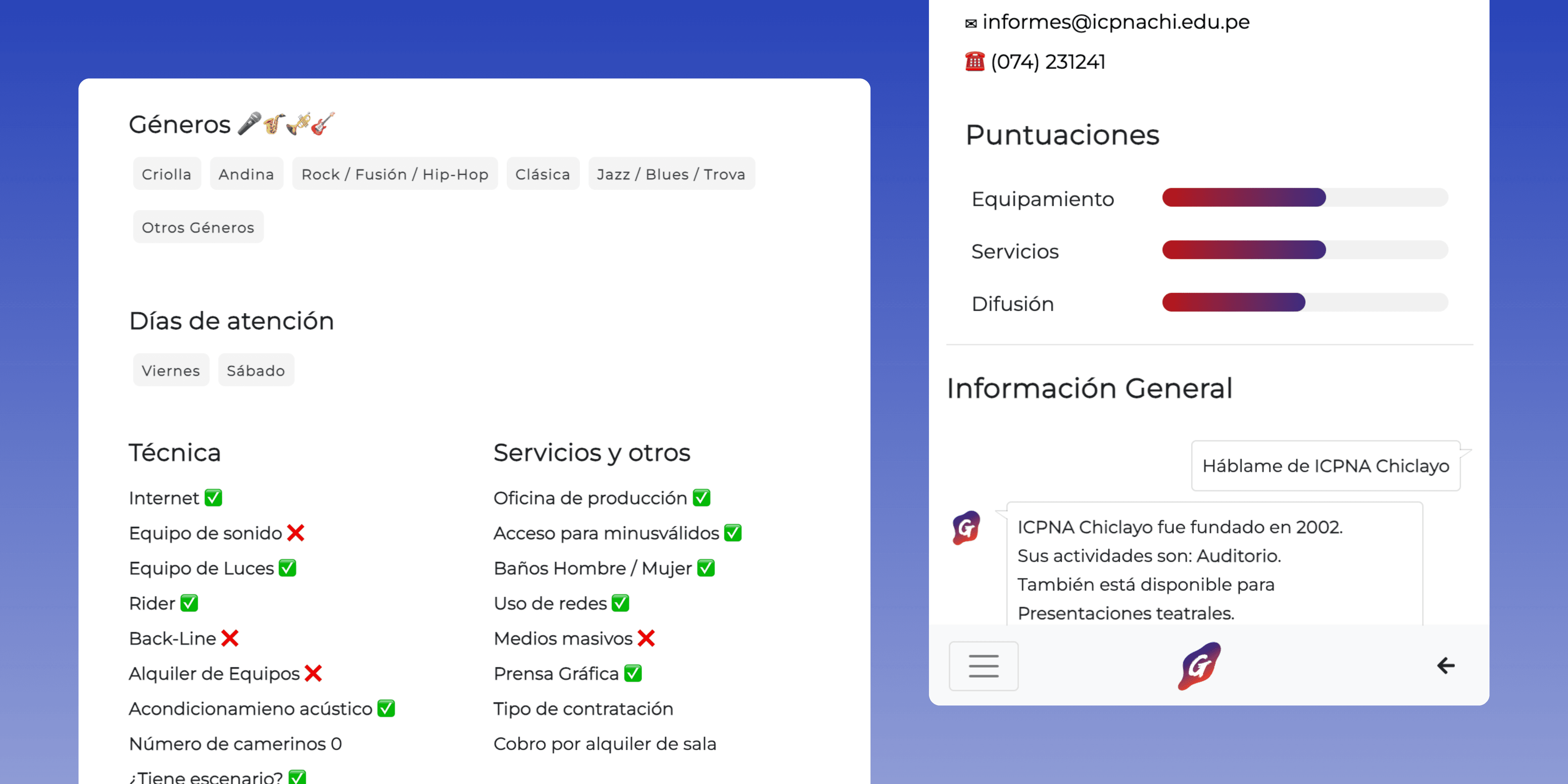 Details of the Giramos app